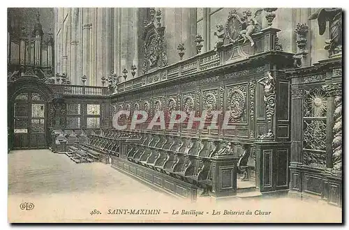 Ansichtskarte AK Saint Maximin la Basilique les Boiseries du Choeur