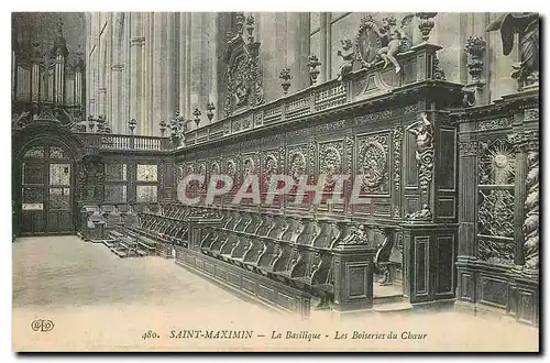 Cartes postales Saint Maximin la Basilique les Boiseries du Choeur