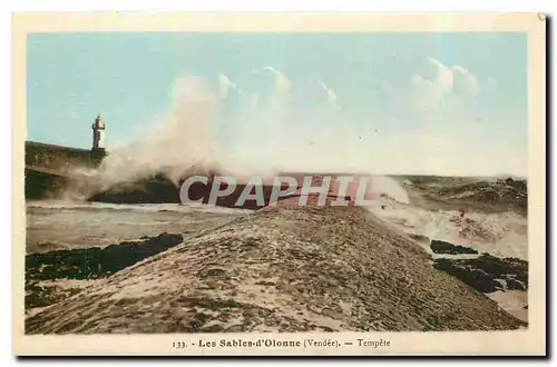 Cartes postales Les Sables d'Olonne Vendee Tempete