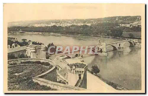Cartes postales Avignon le Pont Saint Benezet et la Vallee du Rhone
