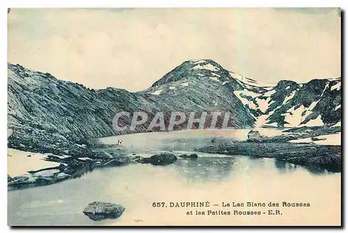 Cartes postales Dauphine le Lac Blanc des Rousses et les Petites Rousses