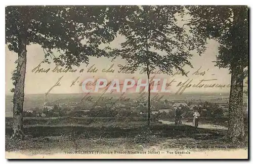 Cartes postales Rechesy Frontiere Franco Alsacienne Suisse vue generale