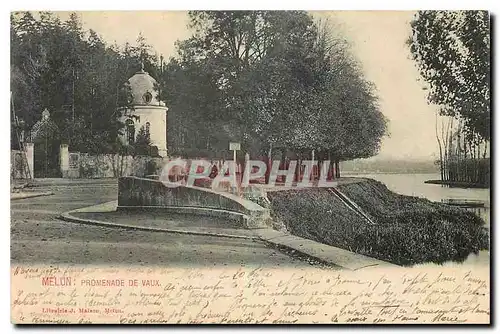 Ansichtskarte AK Melun Promenade de Vaux