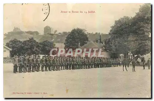 Cartes postales Avant la Revue du 14 Juillet