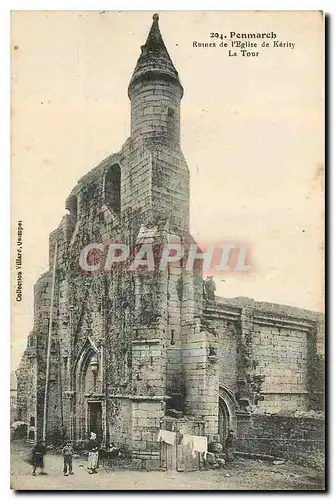 Cartes postales Penmarch Ruines de l'eglise de Kerity la Tour