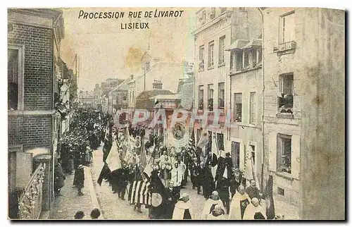 Ansichtskarte AK Procession Rue de Livarot Lisieux