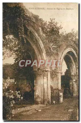 Cartes postales Pont Audemer Ruines de l'Eglise du Sepulcre