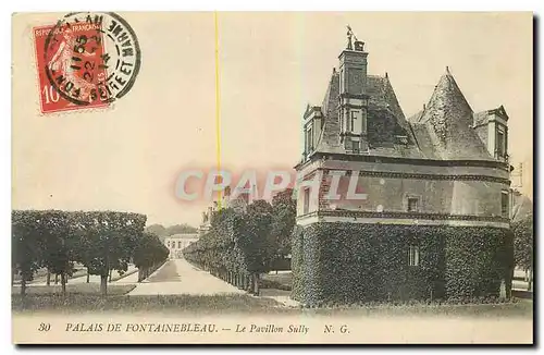 Ansichtskarte AK Palais de Fontainebleau le Pavillon Sully