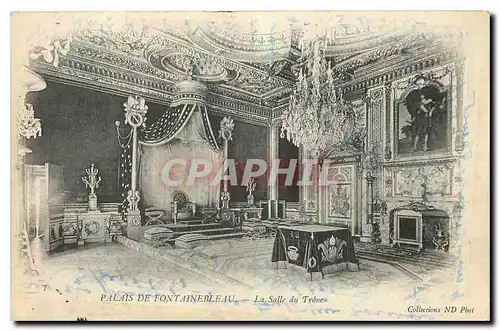 Cartes postales Palais de Fontainebleau la Salle du Trone