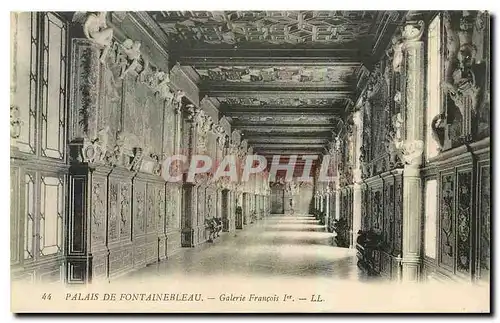 Ansichtskarte AK Palais de Fontainebleau Galerie Francois 1er