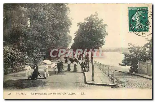 Cartes postales Vichy la Promenade sur les Bords de l'Allier
