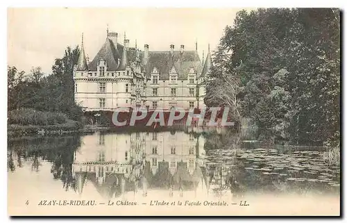 Cartes postales Azay le Rideau le Chateau l'Indre et la Facade Orientale