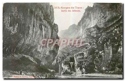 Cartes postales Gorges du Tarn Sortie des Detroits