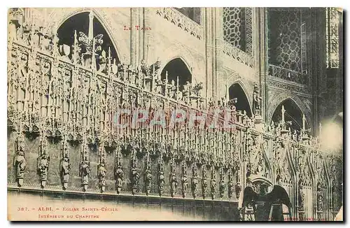 Cartes postales Le Tarn Albi Eglise Sainte Cecile Interieur du Chapitre