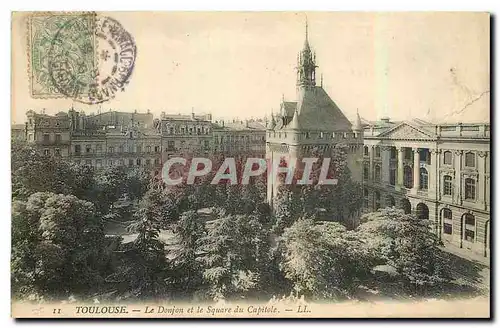 Cartes postales Toulouse le Donjon et le Square du Capitole