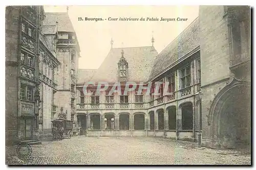 Ansichtskarte AK Bourges Cour Interieure du Palais Jacques Coeur