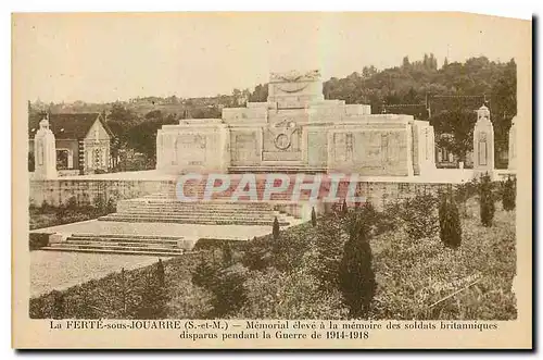 Ansichtskarte AK La Ferte sous Jouarre S et M Memorial eleve a la memoire des soldat britannique dusparue pendant