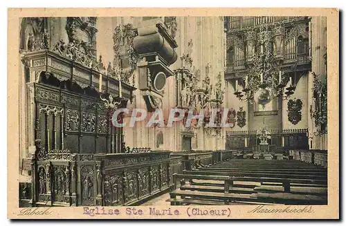 Cartes postales Eglise Ste Marie Choeur Orgue