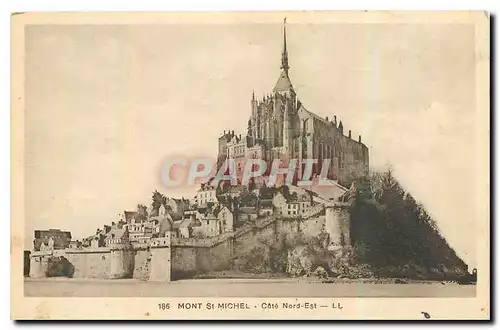 Ansichtskarte AK Mont St Michel Cote Nord Est