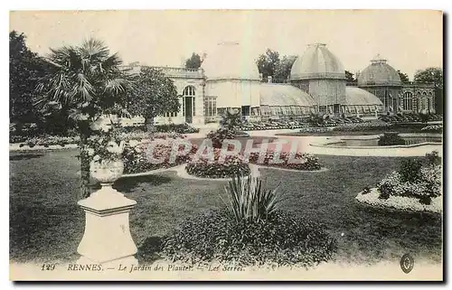 Ansichtskarte AK Rennes Le Jardin des Plantes Les Serres