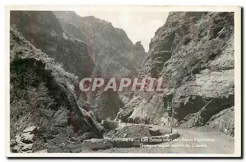 Cartes postales Les Beaux sites des Alpes Maritimes Gorges superieures du Cians