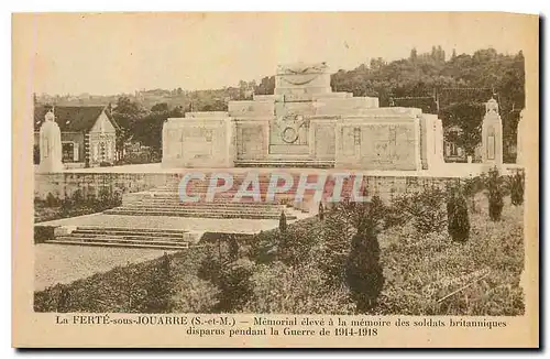 Ansichtskarte AK La Ferte sous Jouarre S et M Memorial eleve a la memoire des soldats britanniques disparus penda