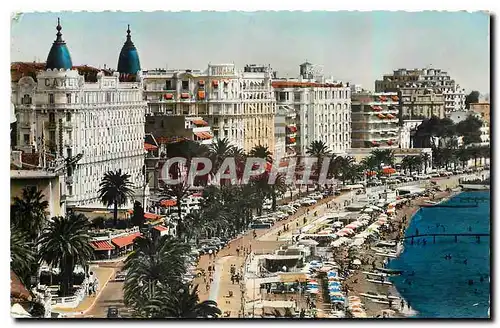 Cartes postales La Cote d'Azur Cannes La Croisette et les Gd Hotels