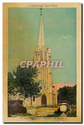 Cartes postales Lamalou les Bains l'eglise