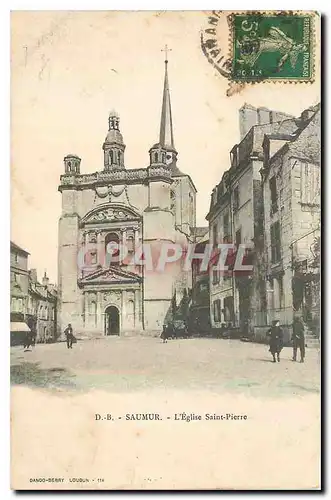 Cartes postales Saumur l'eglise Saint Pierre