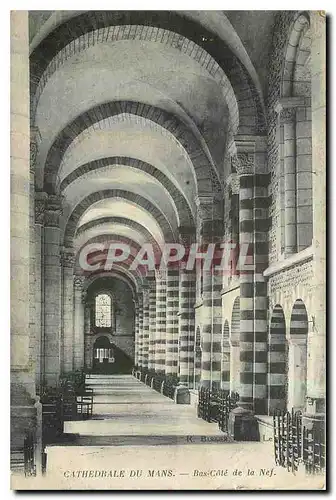 Cartes postales Cathedrale du Mans Bas Cote de la Nef