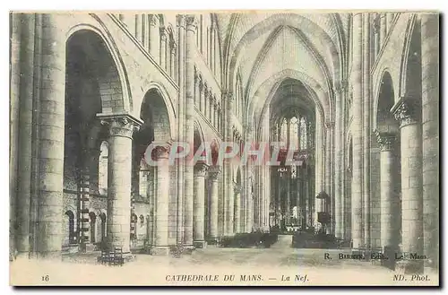 Cartes postales Cathedrale du Mans la Nef