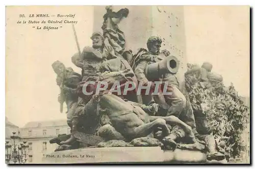 Cartes postales Le Mans Bas Relief de la statue du General Chanzy la Defense