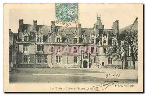 Cartes postales Blois Chateau Facade Louis XII