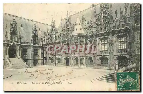 Cartes postales Rouen la Cour du Palais de Jusitce