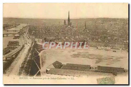 Ansichtskarte AK Rouen Panorama pris de Sainte Catherine