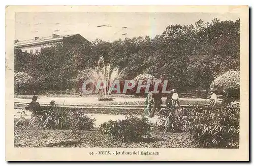 Cartes postales Metz Jet d'eau de l'Esplanade