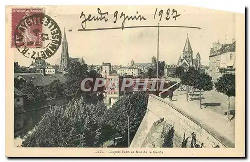 Cartes postales Metz Moyen Pont et Rue de la Garde