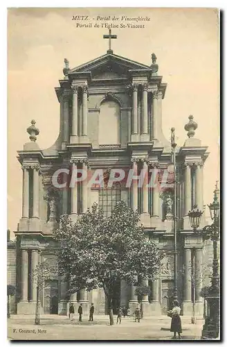 Cartes postales Metz Portail der Vincenzkirche