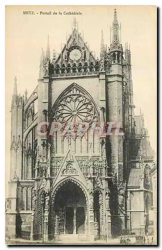 Cartes postales Metz Portail de la Cathedrale