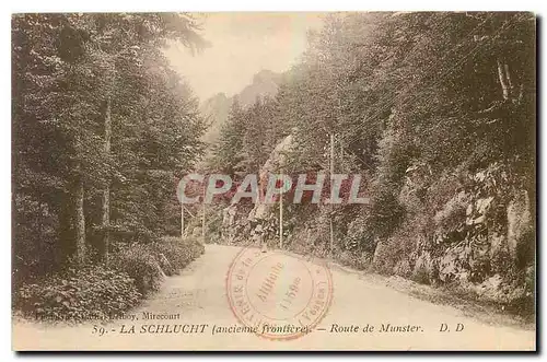 Ansichtskarte AK La Schlucht ancienne frontiere Route de Munster