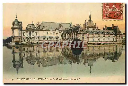 Ansichtskarte AK Chateau de Chantily La Facade sud Ouest