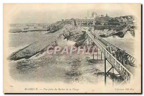 Ansichtskarte AK Biarritz Vue prise du Rocher de la Vierge