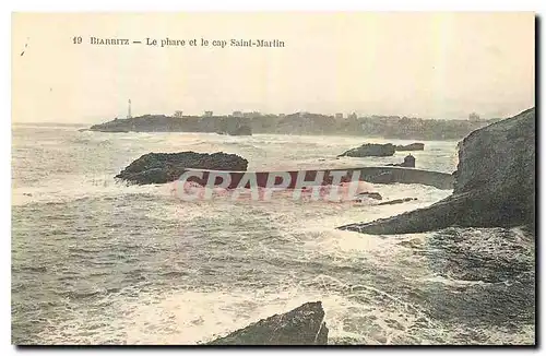 Ansichtskarte AK Biarritz le phare et le cap Saint Martin