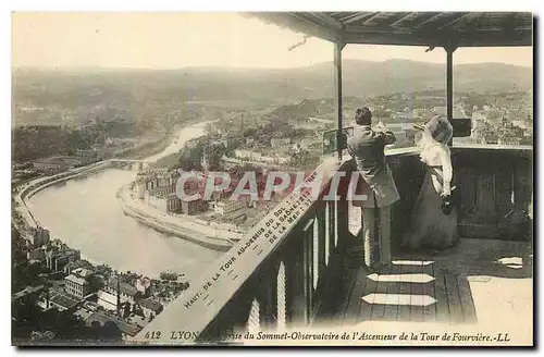 Ansichtskarte AK Lyon vue prise du Sommet Observatoire de l'Ascenseur de la Tour de Fourviere