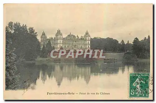 Cartes postales Ferrieres en Brie point de vue du Chateau