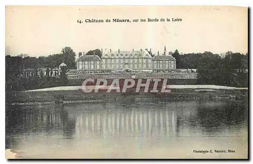 Cartes postales Chateau de Menars sur les Bords de la Loire