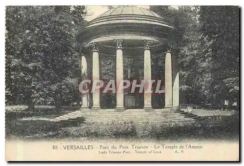 Cartes postales Versailles parc du petit trianon le temple de l'Amour