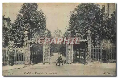 Ansichtskarte AK Paris Entree du Parc Monceau