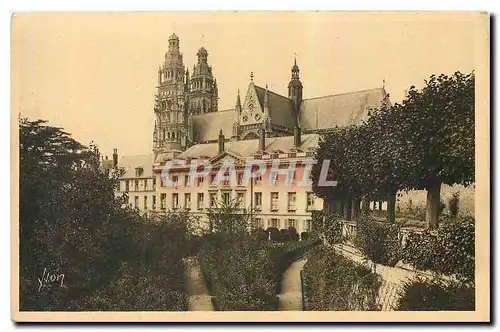 Ansichtskarte AK La Douce France Tours Indre et Loire le Musee et la Cathedrale St Gatien