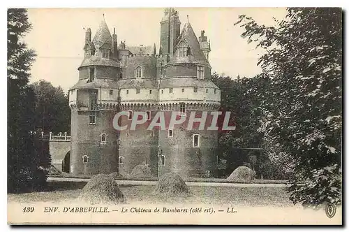 Cartes postales Env d'Abbeville le chateau de Rambures cote est